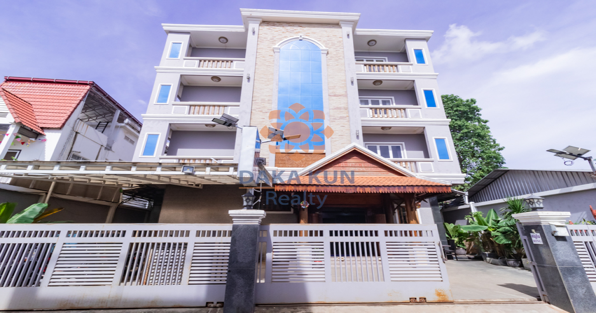 1 Bedroom Apartment with Twin Beds  for Rent in Siem Reap City-Svay Dangkum