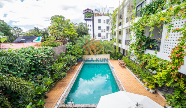 Studio Apartment for Rent with Pool in Krong Siem Reap-Svay Dangkum