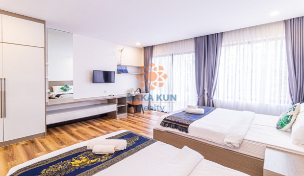 Studio Apartment for Rent with Pool in Krong Siem Reap-Svay Dangkum