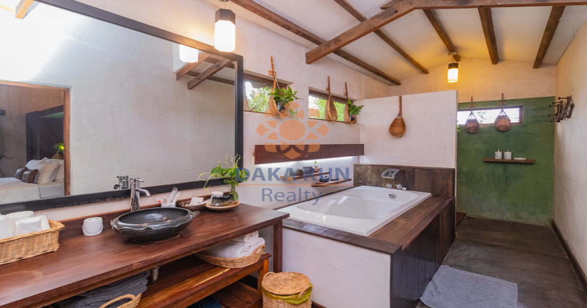 1 Bedroom House For Rent in Siem Reap with Shared Swimming Pool