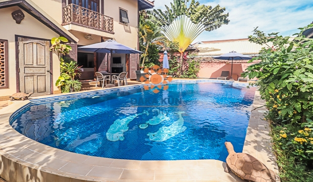 3 Bedrooms House for Rent with pool in Siem Reap-Svay Dangkum