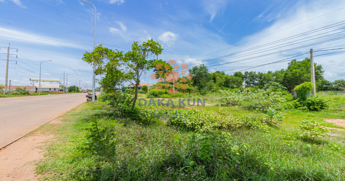 Land for Sale on Main Road in Siem Reap​ City-Sala Kamreuk