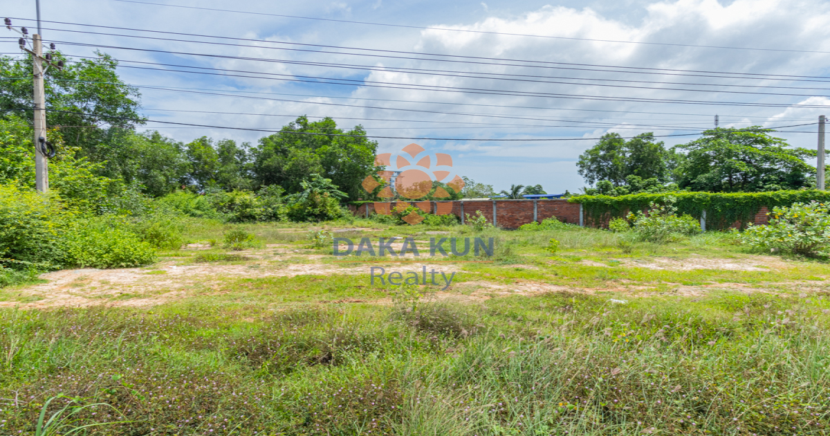 Land for Sale on Main Road in Siem Reap​ City-Sala Kamreuk