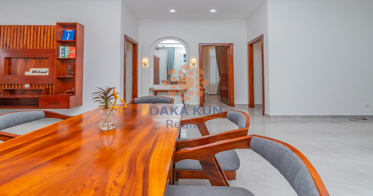 3 Bedrooms House for Rent with Garden in Siem Reap City