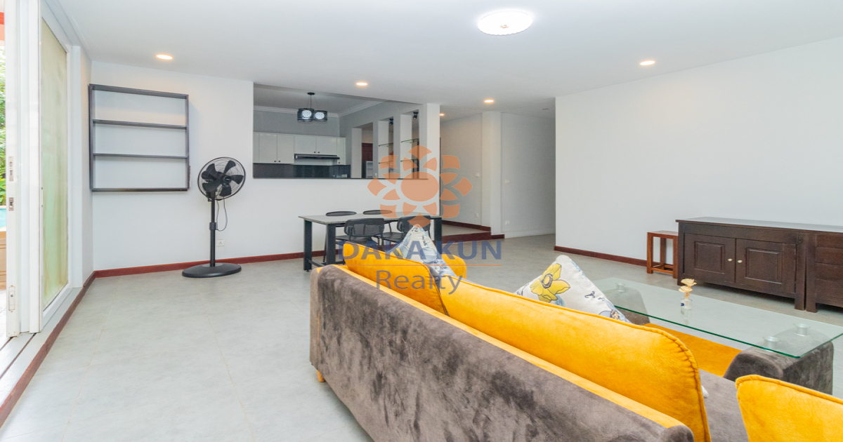 2 Bedrooms Apartment for Rent with Pool in Krong Siem Reap-Svay Dangkum