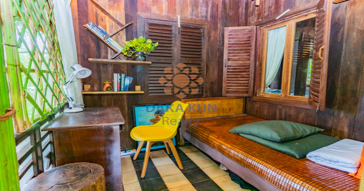 1 Bedroom House For Rent in Siem Reap with Shared Swimming Pool