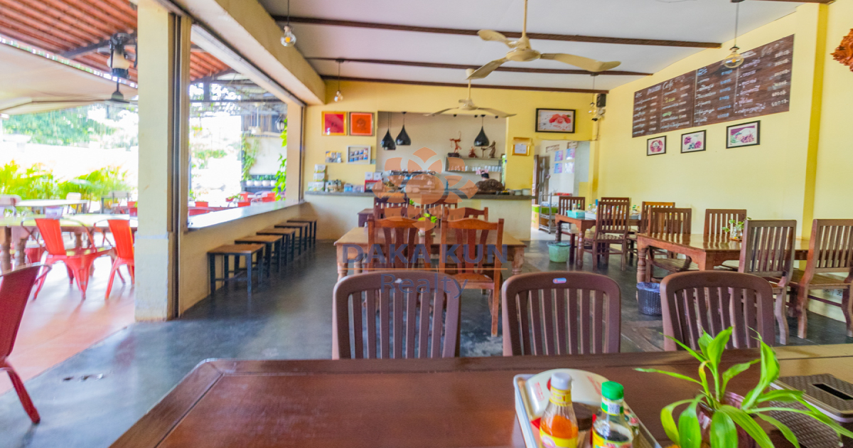 Cafe and House For Sale In Siem Reap City-Svay Dangkum