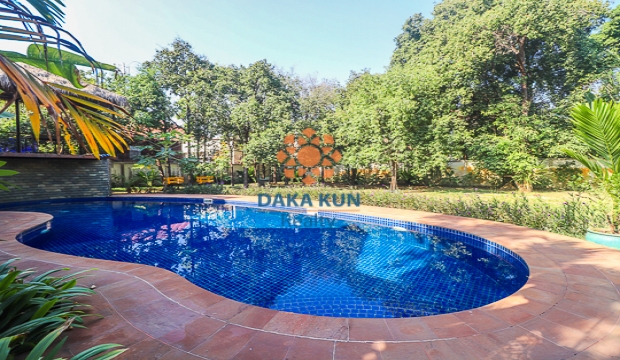 7 Bedrooms House for Rent with Private Swimming Pool in Siem Reap, Sla Kram