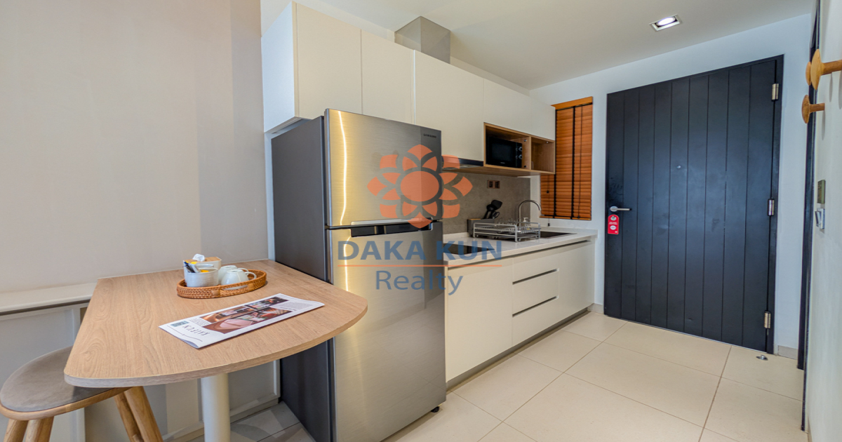 Studio Apartment with Swimming Pool for Rent in Central Area, Siem Reap City