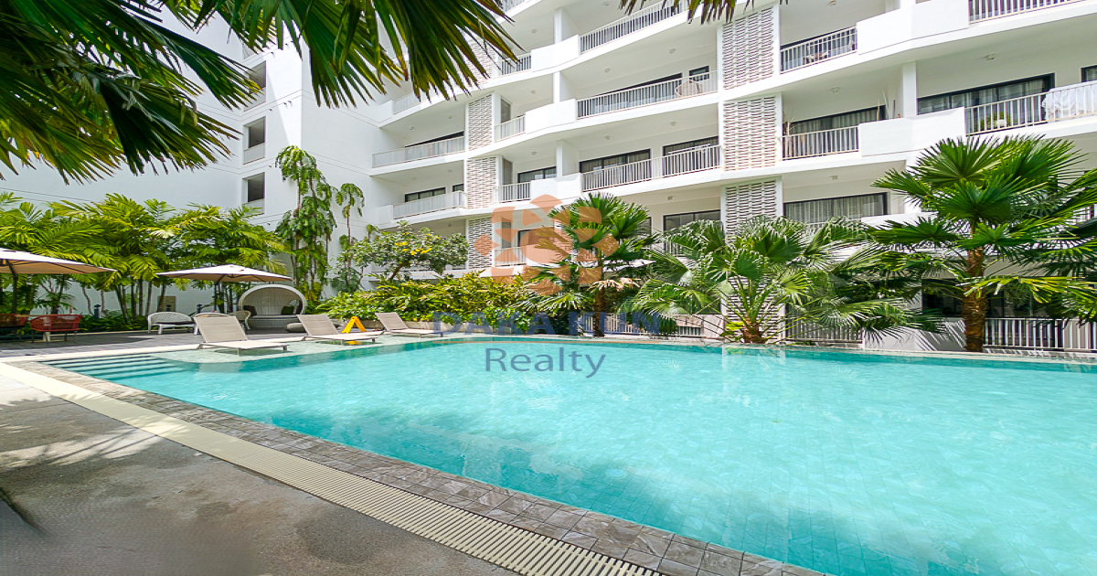 Studio Apartment with Swimming Pool for Rent in Central Area, Siem Reap City