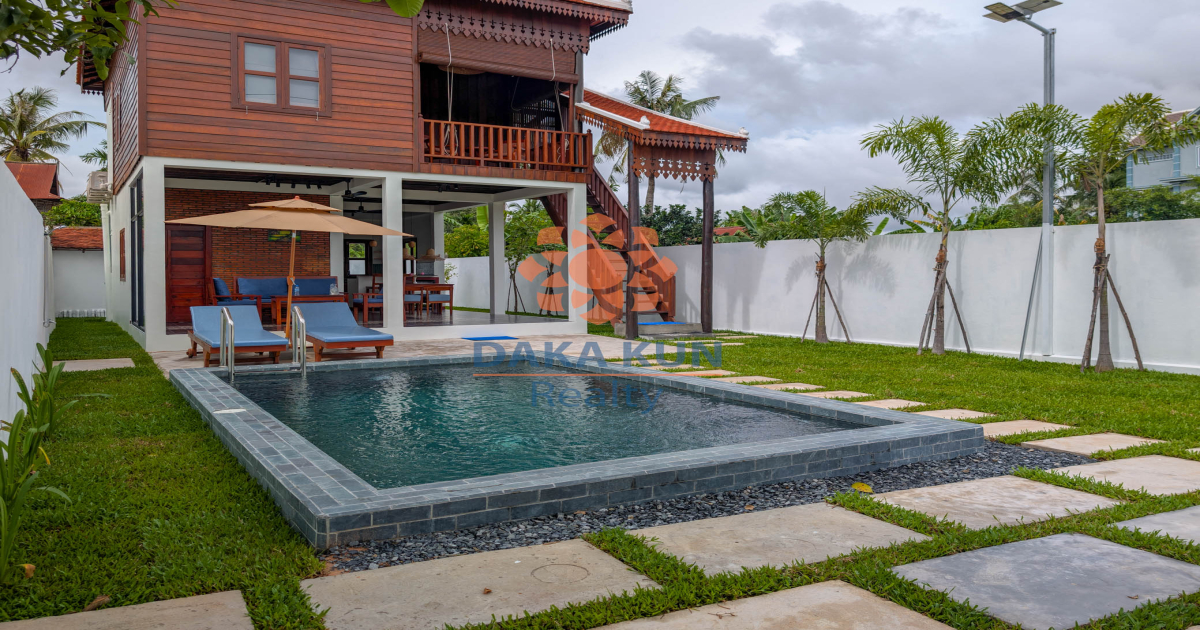 3-Bedroom Wooden House for Sale in Siem Reap City