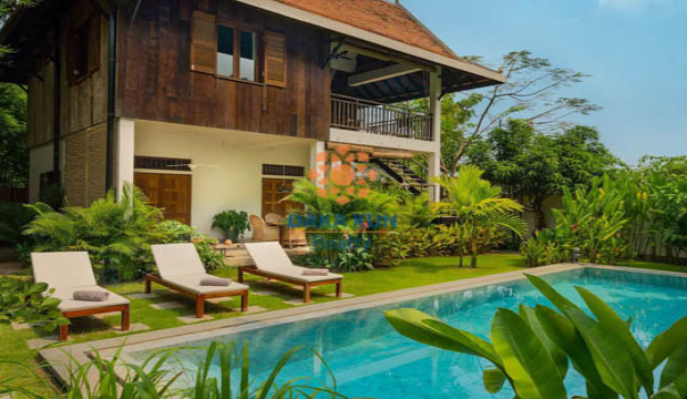 Wooden House for Sale in Krong Siem Reap-Sla Kram