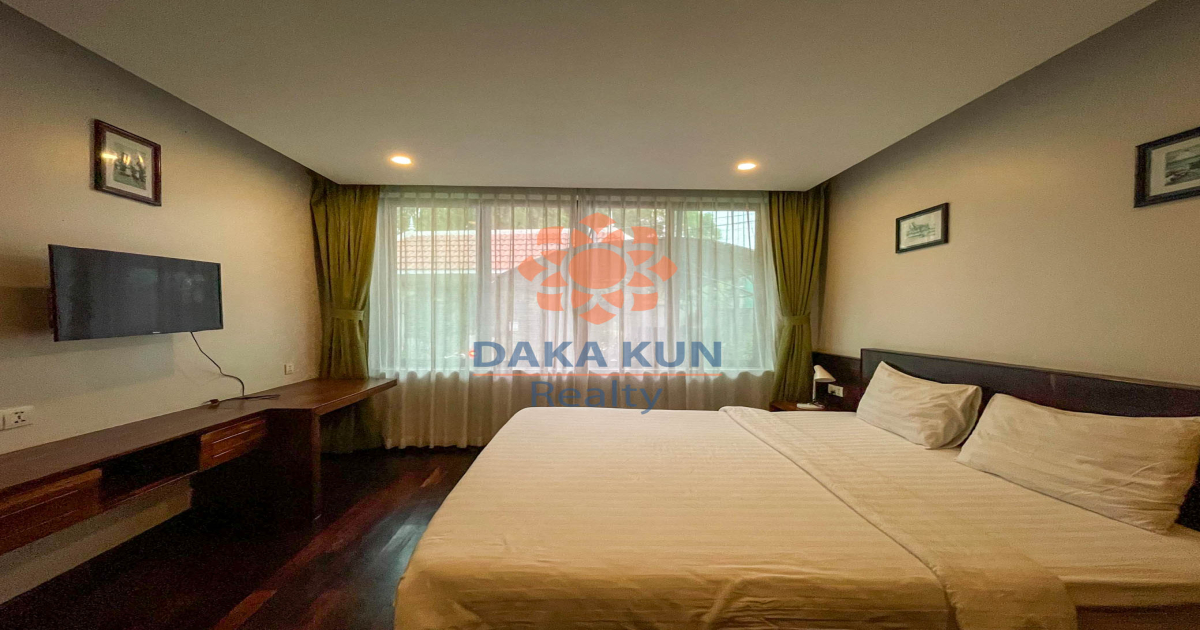 Studio Apartment with Pool for Rent in Siem Reap City, Sala Kamreuk
