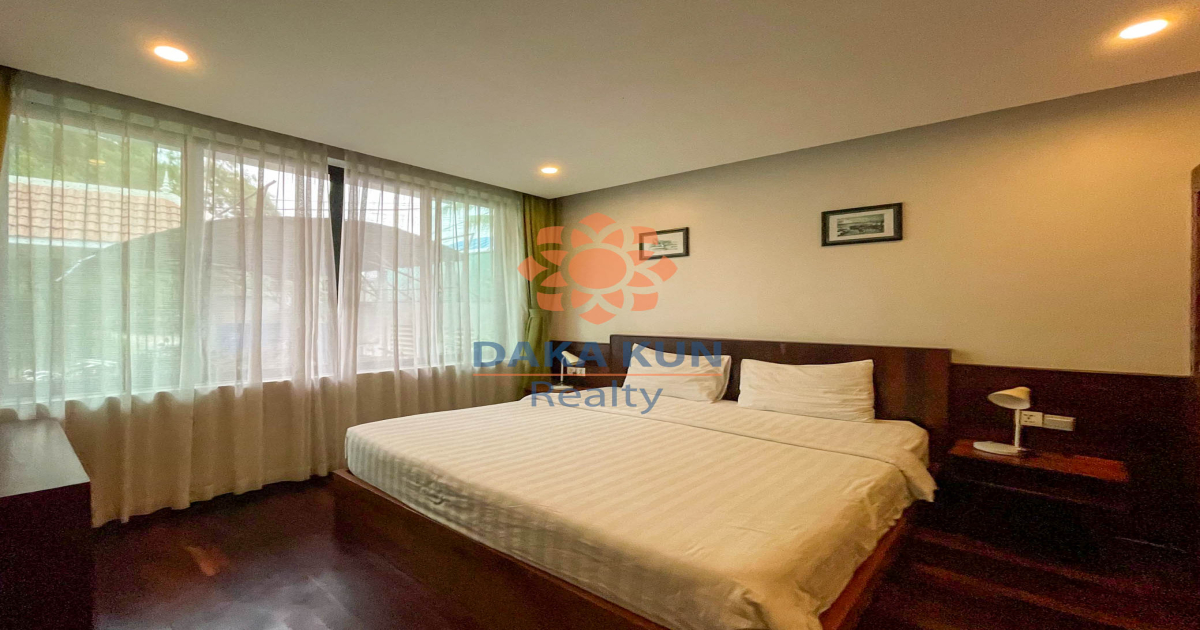 Studio Apartment with Pool for Rent in Siem Reap City, Sala Kamreuk