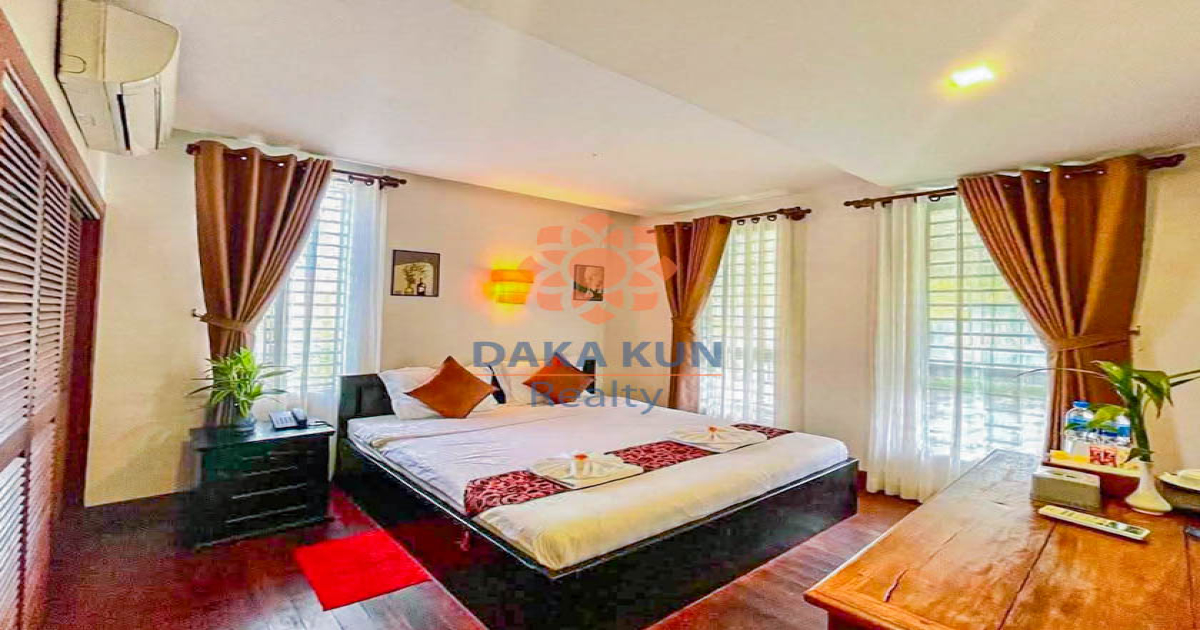 9-Bedroom Hotel for Sale in Siem Reap City, Sok San Road