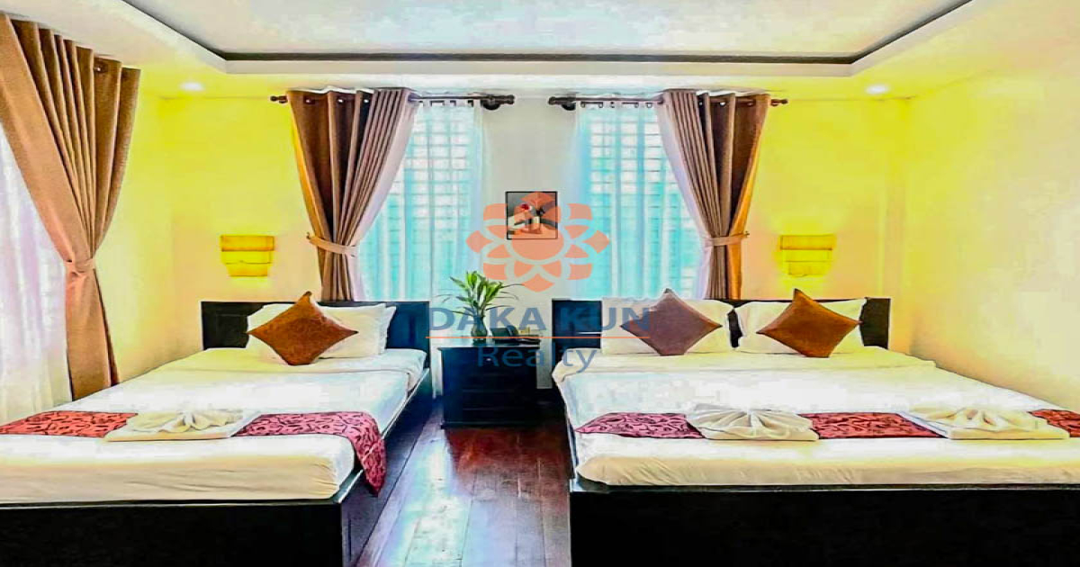 9-Bedroom Hotel for Sale in Siem Reap City, Sok San Road