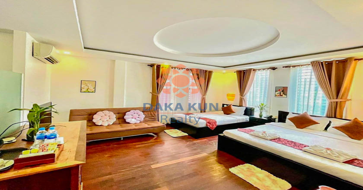 9-Bedroom Hotel for Sale in Siem Reap City, Sok San Road