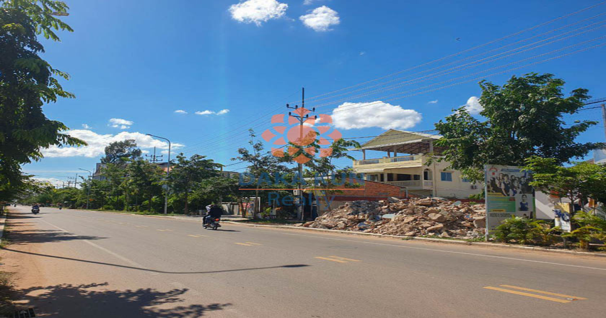 Commercial Land for Rent in Siem Reap City, near Sok San Road
