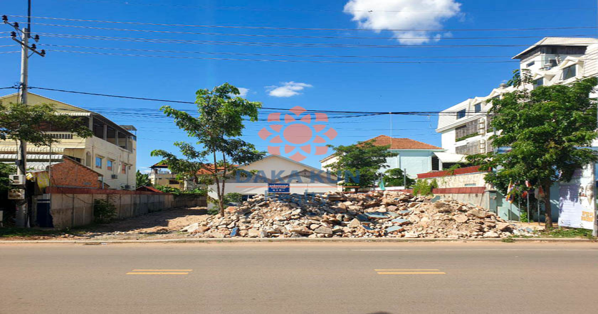 Commercial Land for Rent in Siem Reap City, near Sok San Road