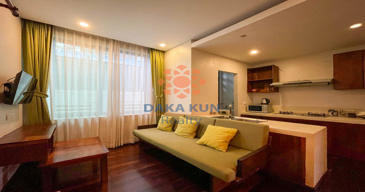 Studio Apartment with Pool for Rent in Siem Reap City, Sala Kamreuk