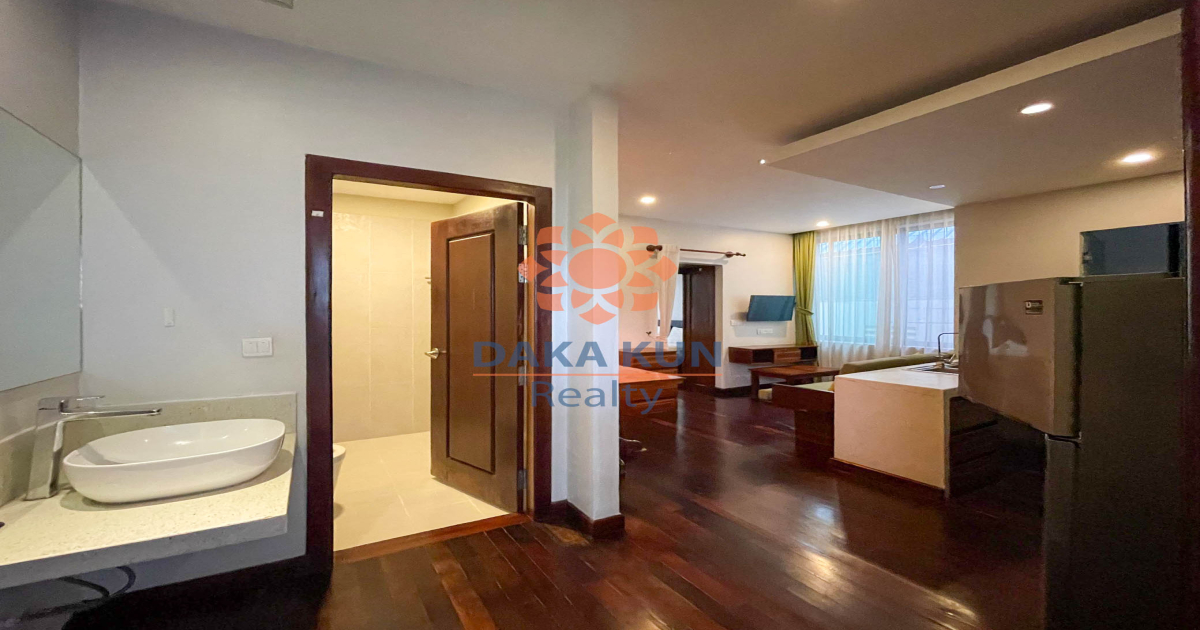 Studio Apartment with Pool for Rent in Siem Reap City, Sala Kamreuk