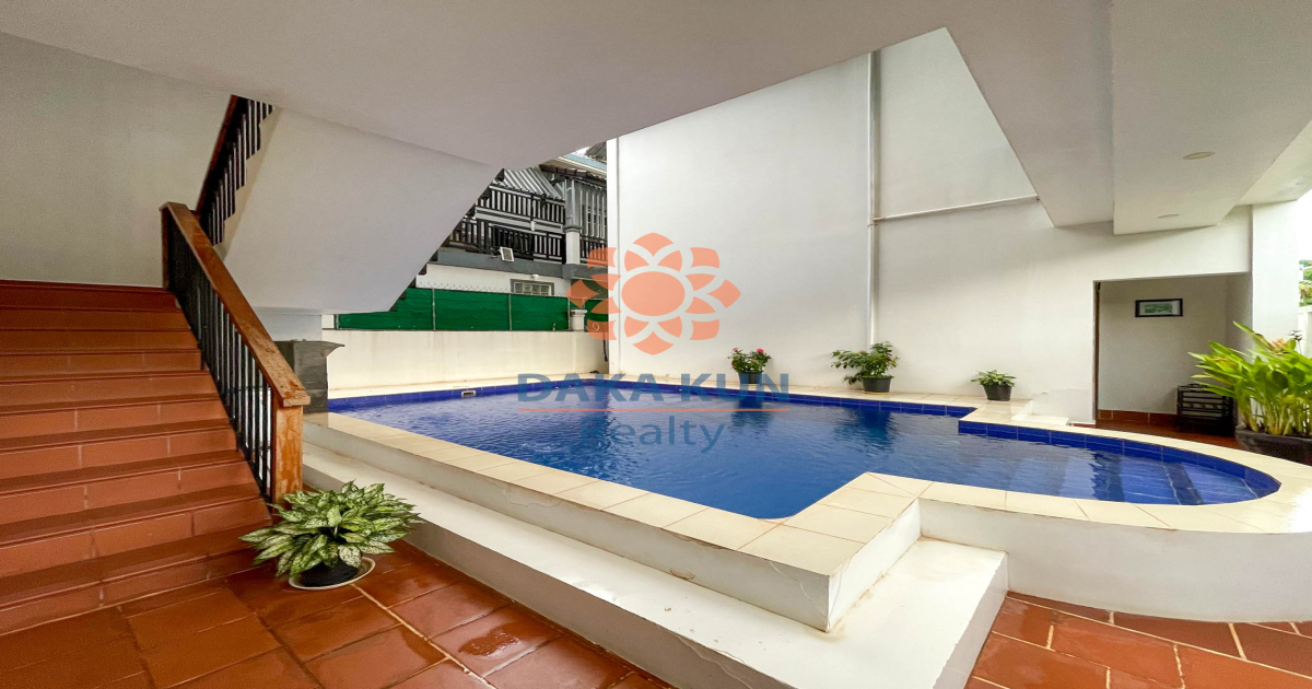 Studio Apartment with Pool for Rent in Siem Reap City, Sala Kamreuk