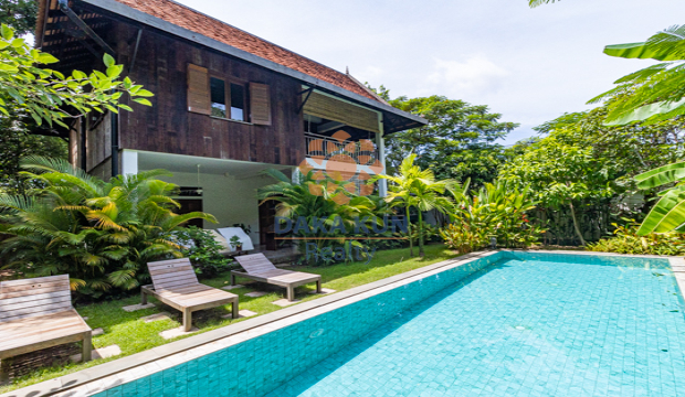Wooden House for Sale in Krong Siem Reap-Sla Kram