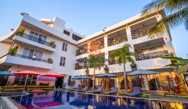 26 Room Hotel for Rent in Siem Reap-Sala Komreuk