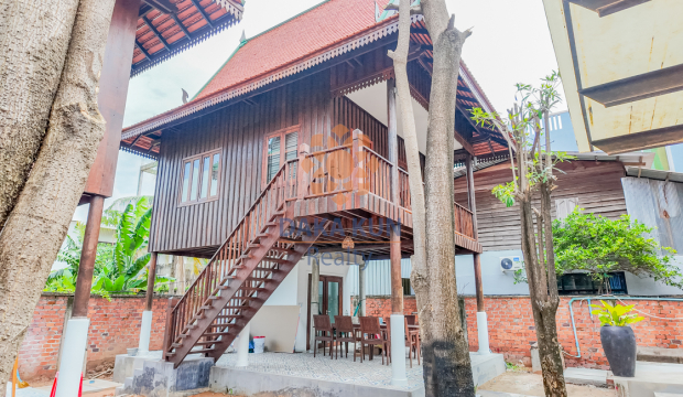 Wooden House for Rent in Siem Reap City-Sala Kamreuk