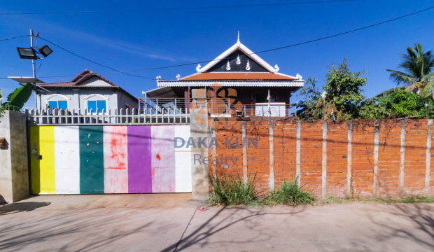2 Bedrooms Wooden House for Rent In Siem Reap City-Sala Kamreuk
