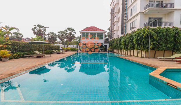 1 Bedroom Apartment with Swimming Pool for Rent in Siem Reap City, Svay Dangkum
