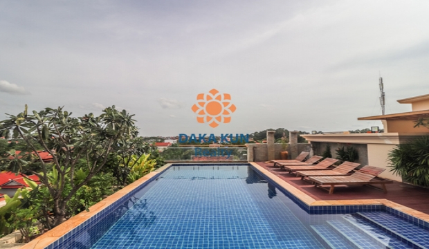 1 Bedroom Apartment for rent with Pool and Gym in Siem Reap-Slor Kram