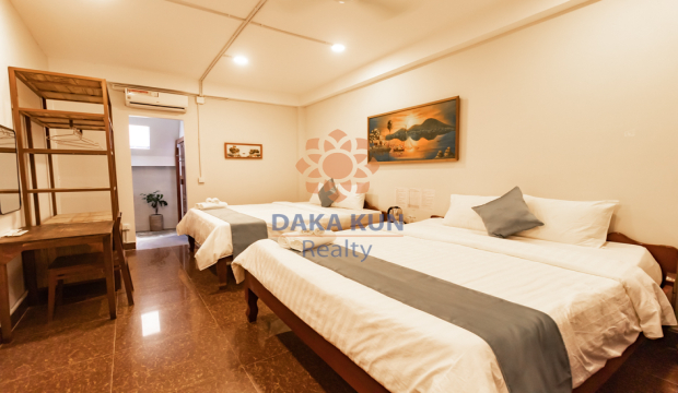 Studio Apartment (Twin Bed) for Rent in Siem Reap City-Svay Dangkum