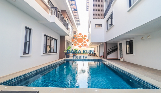 1 Bedroom Apartment for Rent with Pool in Siem Reap-Sla Kram