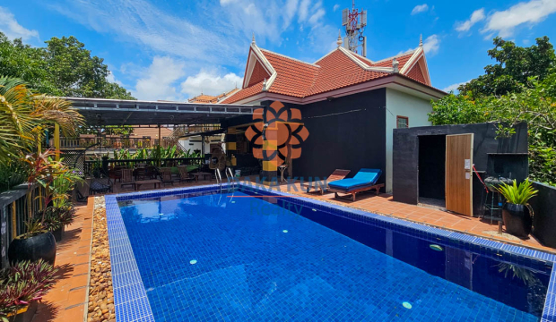 18-Room Hotel for Rent in Sala Kamreuk, near Riverside